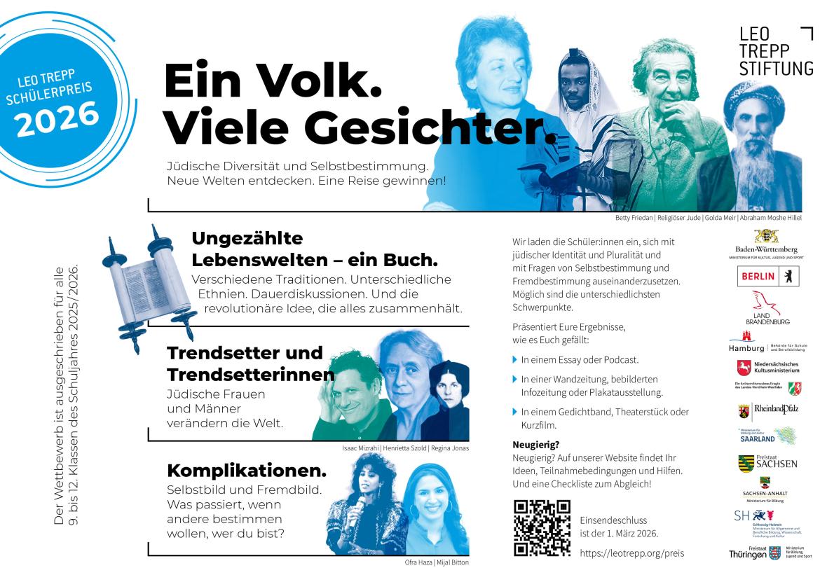 Flyer Leo Trepp Schülerpreis 2026