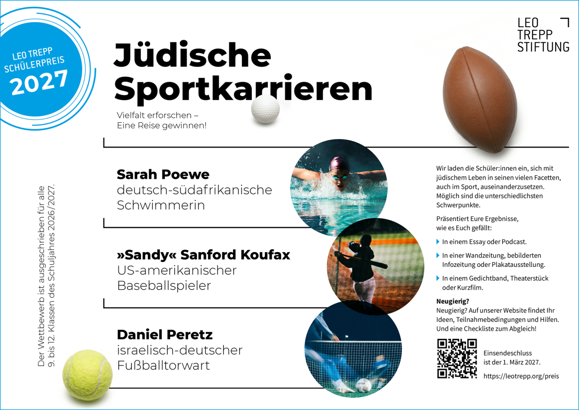 Flyer für den Leo Trepp Schülerpreis 2027