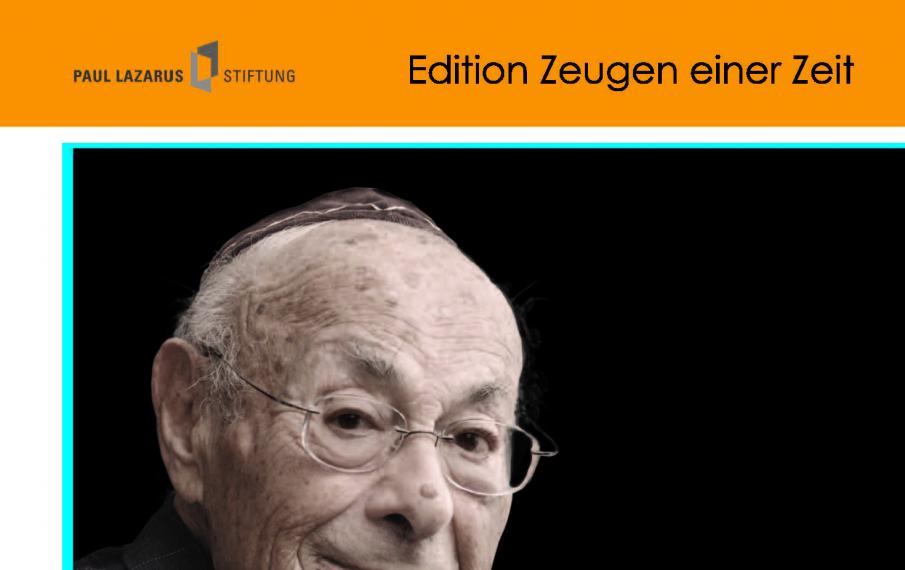 Leo Trepp Hörbuchcover. Auf dem Cover ist ein Porträtbild von Trepp.